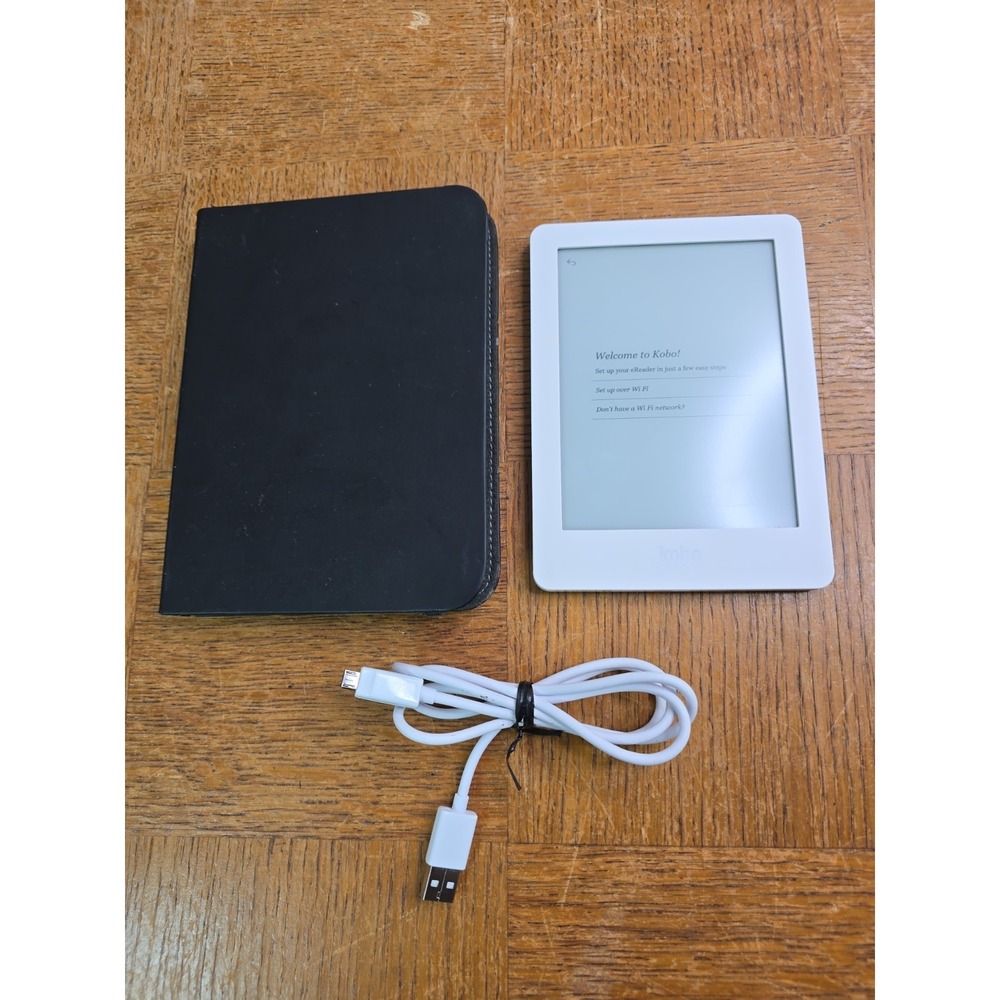Kobo Glo N613 eBook Reader - 6 in Display 2 GB Storage - TESTED & Reset